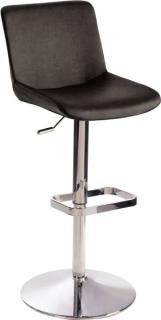 Bar-/Tresenhocker 1235G Gestell Chrom schlamm gepolsterte Sitzschale