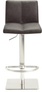 Bar-/Tresenhocker 1285 Gestell Edel- stahl gebürstet,gepolsterte Sitzschale