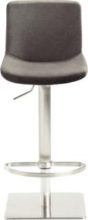 Bar-/Tresenhocker 1287 Gestell Edel- stahl gebürstet,gepolsterte Sitzschale