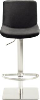 Bar-/Tresenhocker 1287 Gestell Edel- stahl gebürstet,gepolsterte Sitzschale