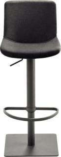 Bar-/Tresenhocker 1287 Gestell grau gepolsterte Sitzschale schwarzgrau