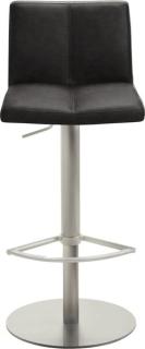 Bar-/Tresenhocker 1385, Gestell Edel- stahl gebürstet,gepolsterte Sitzschale