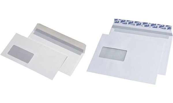 MAYER KUVERT MAILmedia Briefumschläge C5, haftklebend, mit Fenster, weiß - für 