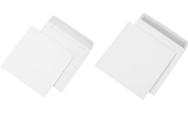 MAYER KUVERT MAILmedia Briefumschläge "Zack und Klapp", 220x220 mm, weiß ohne F
