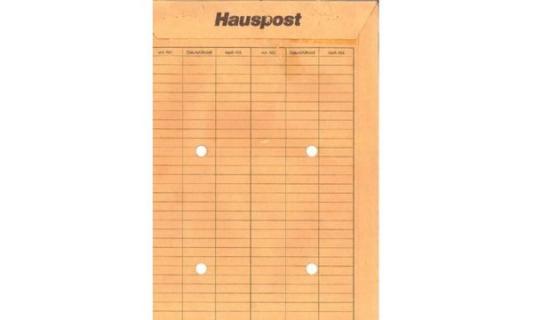 MAYER KUVERT MAILmedia Hauspost-Versandtasche, braun, B4, ungummiert mit Tabell