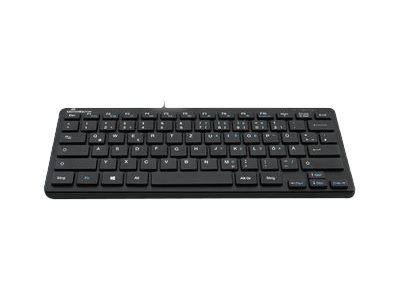 MEDIARANGE Tastatur USB 2.0 Kompakt Flach 78 Tasten Schwarz