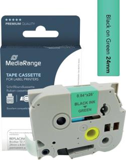 MEDIARANGE Schriftbandka. Brother TZ-751/TZe-751 24mm 8m sw