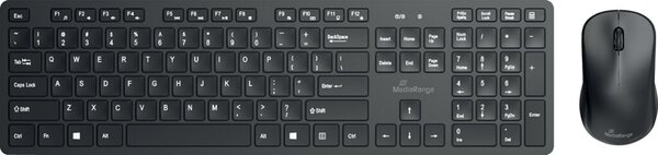 MEDIARANGE Tastatur+Maus Wireless schwarz