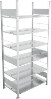 Bürogrundregal 2200 x 1000 x 600 mm S3 Büro Steck Compact