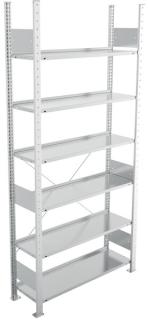 Bürogrundregal 2200 x 1000 x 300 mm S3 Büro Steck Compact