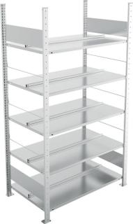 Bürogrundregal 1850 x 1000 x 600 mm S3 Büro Steck Compact