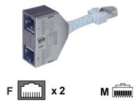 METZ CONNECT GMBH BTR Cable Sharing Adapter 130548-02-E ISDN/Ethernet Set=2 Stü