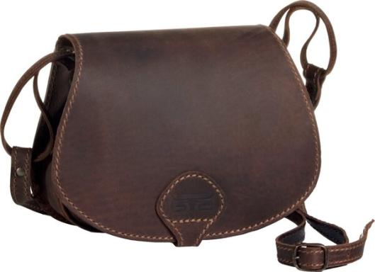 MIKA Damentasche ALLISON, aus Sattelleder, dunkelbraun matt