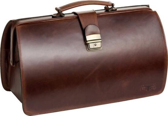 MIKA Doktorentasche HESTON, aus Sattelleder, braun