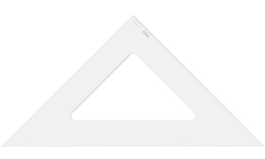 MINERVA Zeichendreieck, Hypotenuse: 707 mm, 45 Grad (86000006)