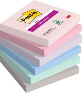 Post-it Haftnotizen Super Sticky Notes, 76 x 76 mm, Soulful
