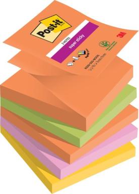 Post-it Haftnotizen Super Sticky Z-Notes, 76 x 76 mm, Boost