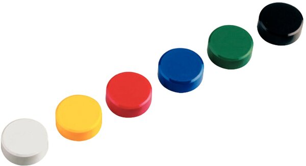 Magnet MAULpro 34mm fb.sort Haftkra 2kg Oberfläche mattiert 20St