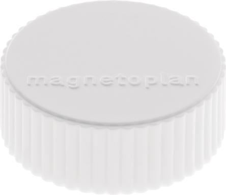 Magnet Super D.34mm weiß MAGNETOPLAN