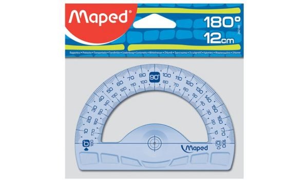 Maped Halbkreis-Winkelmesser Geomet ric 180 Grad, 120 mm (82242180)