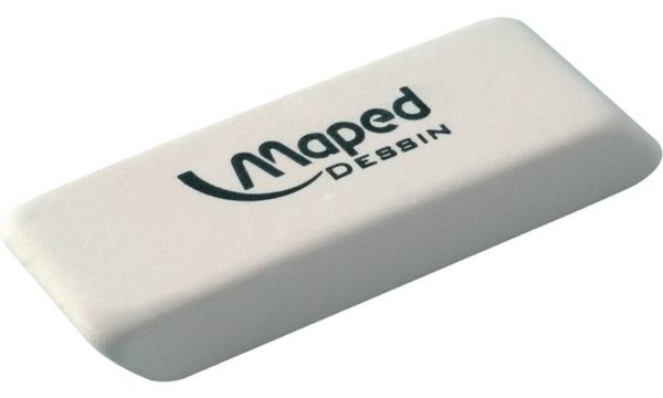 Maped Kautschuk-Radierer Dessin, mi ttel, weiß (82010013)