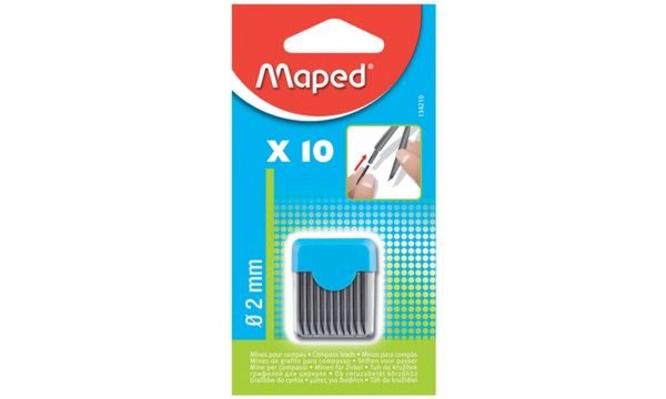 Maped Minen für Zirkel/Zirkelminen, Härtegrad: H (82134210)