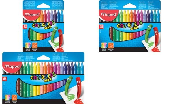 Maped Wachsmalstift COLORPEPS WAX, 18er Kartonetui (82068780)