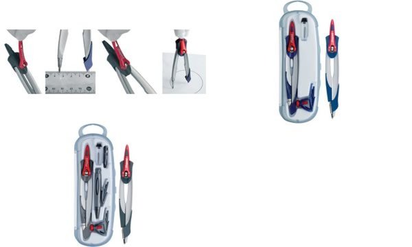 Maped Zirkelkasten Stop System, 3-t eilig, blau (339003300)