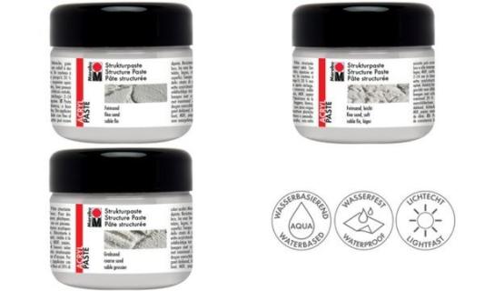 Marabu Acryl-Strukturpaste, 225 ml, feinsand (57201759)