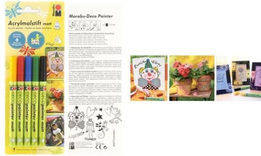 Marabu Acrylmarker Deco Painter ma tt, 5er Blister (57200613)