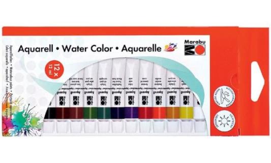 Marabu Aquarellfarbe, 12 ml, 12er-S et (57201445)