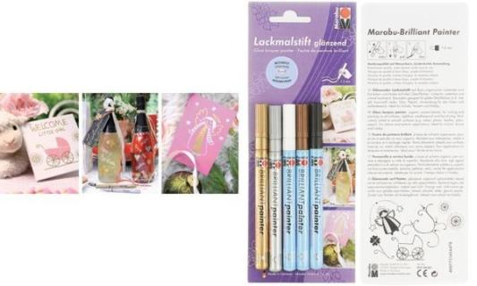 Marabu Lackmarker Brilliant Painte r, 5er Blister (57200612)