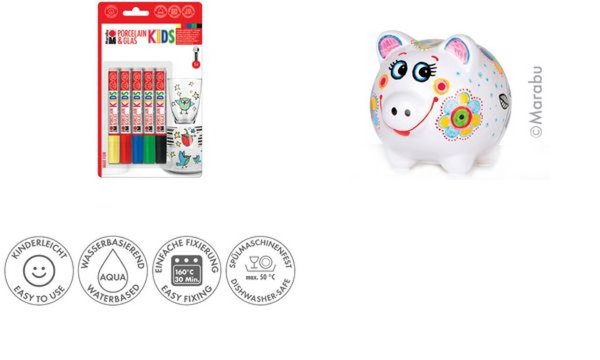 Marabu Marker Porcelain & Glas KID S, MAXI FUN (57201852)