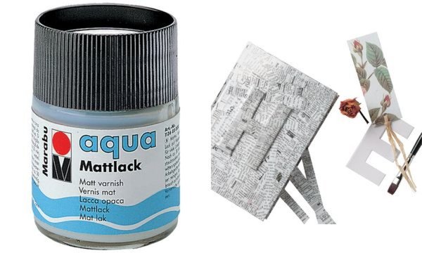Marabu Mattlack Aqua, matt, 50 ml, im Glas (57200324)