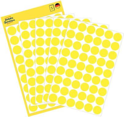 Markierungspunkte, gelb, 12mm 