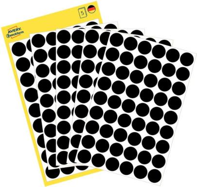Markierungspunkte, schwarz, 12mm 