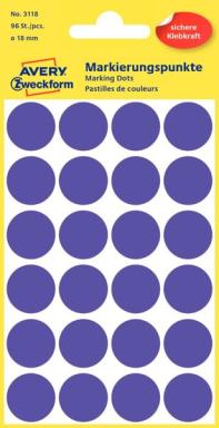 Markierungspunkte violett 18mm 