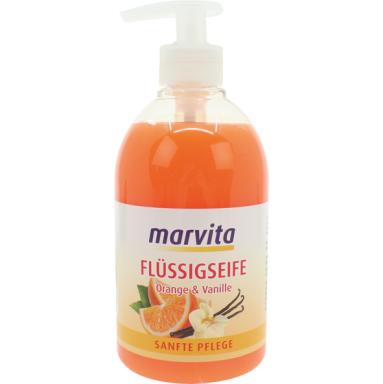 Marvita Seife flüssig 500 ml | Orange & Vanille