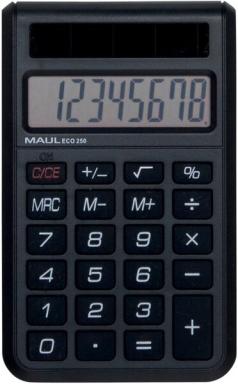 Maul Taschenrechner ECO 250 8-stellige LCD-Anzeige,