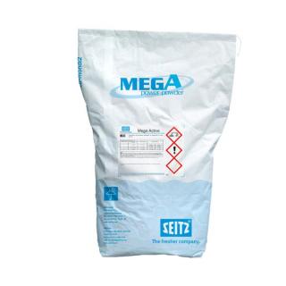 Mega Active | 20 kg pulverförmiges Alleinwaschmittel für die Bearbeitung von Berufsbekleidung