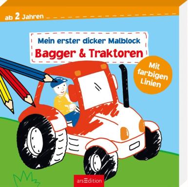 Mein 1. dicker Malblock - Bagger&Traktor, Nr: 134702