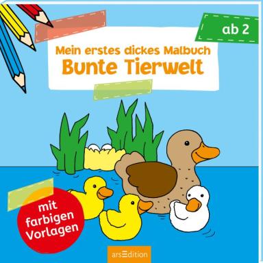 Mein 1. dickes Malbuch - Bunte Tierwelt, Nr: 130943