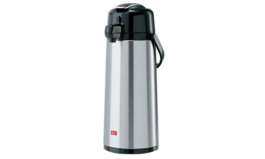 Melitta Pump-Isolierkanne, 2,2 Lite r, silber / schwarz (9500001)