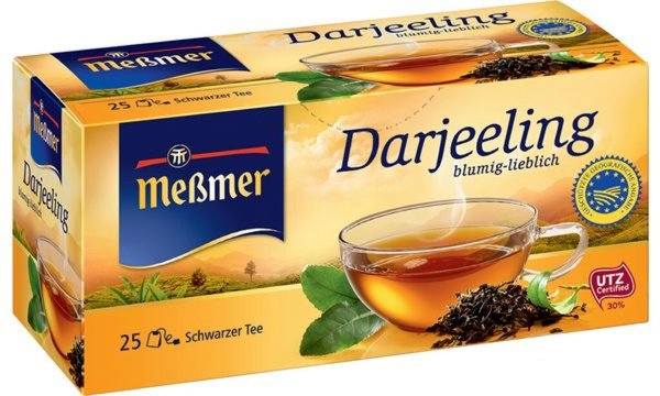 Meßmer Schwarzer Tee Darjeeling, 25er Packung (9540024)
