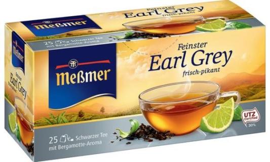 Meßmer Schwarzer Tee Earl Grey, 2 5er Packung (9540025)