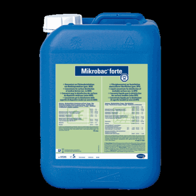 Mikrobac forte | 5 Liter <br>aldehydfreier Flächen-Desinfektionsreiniger mit materialschonendem Schutzfaktor