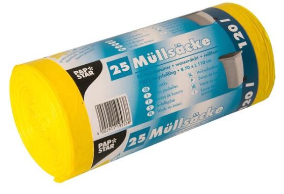 Image Mllbeutel_HDPE_120l_110x70cm_gelb_img2_4385442.jpg Image