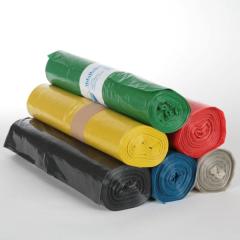 Müllsack 120 Liter,  Typ60 gelb LDPE, 700 x 1100 mm | 25 Stück/Rolle