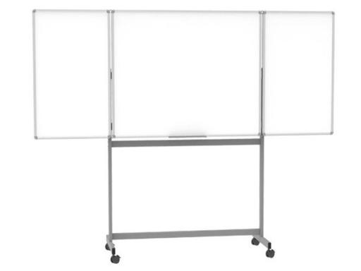 Mobile Klapptafel Standard grau 100x150cm Maß geöffnet 100x300cm