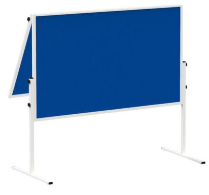 Moderationstafel MAULsolid klapp. gr 150/120cm Oberfläche Filz bl